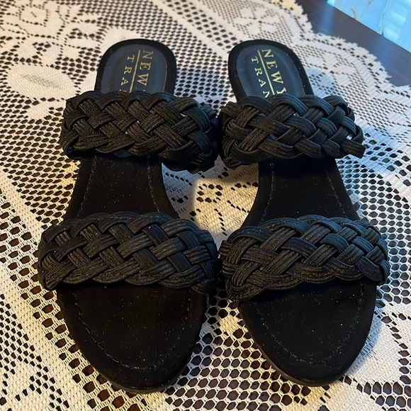 New York Transit Shoes - New York Transit Black Fabric 7W